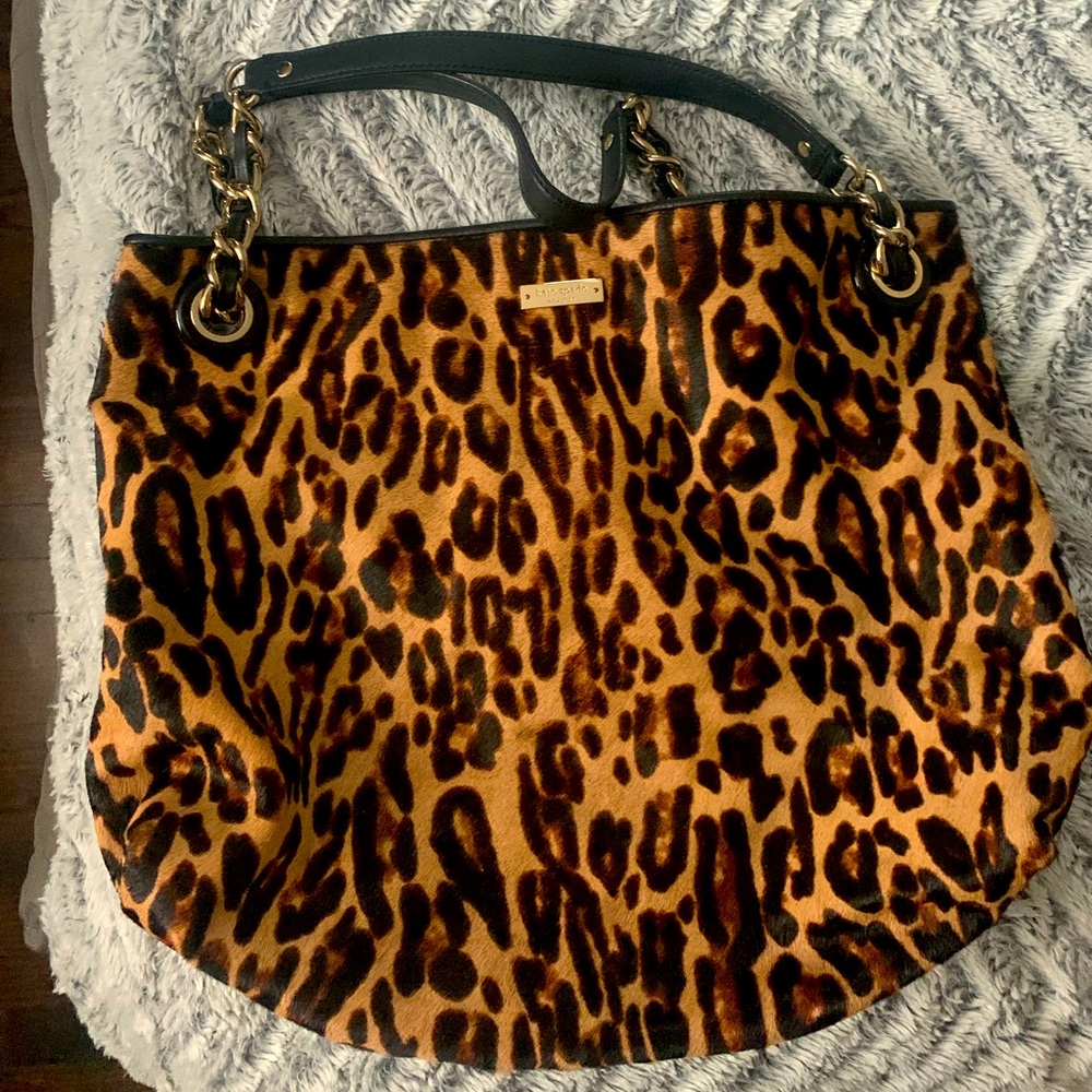 Kate Spade calf hair leopard handbag. Like new.